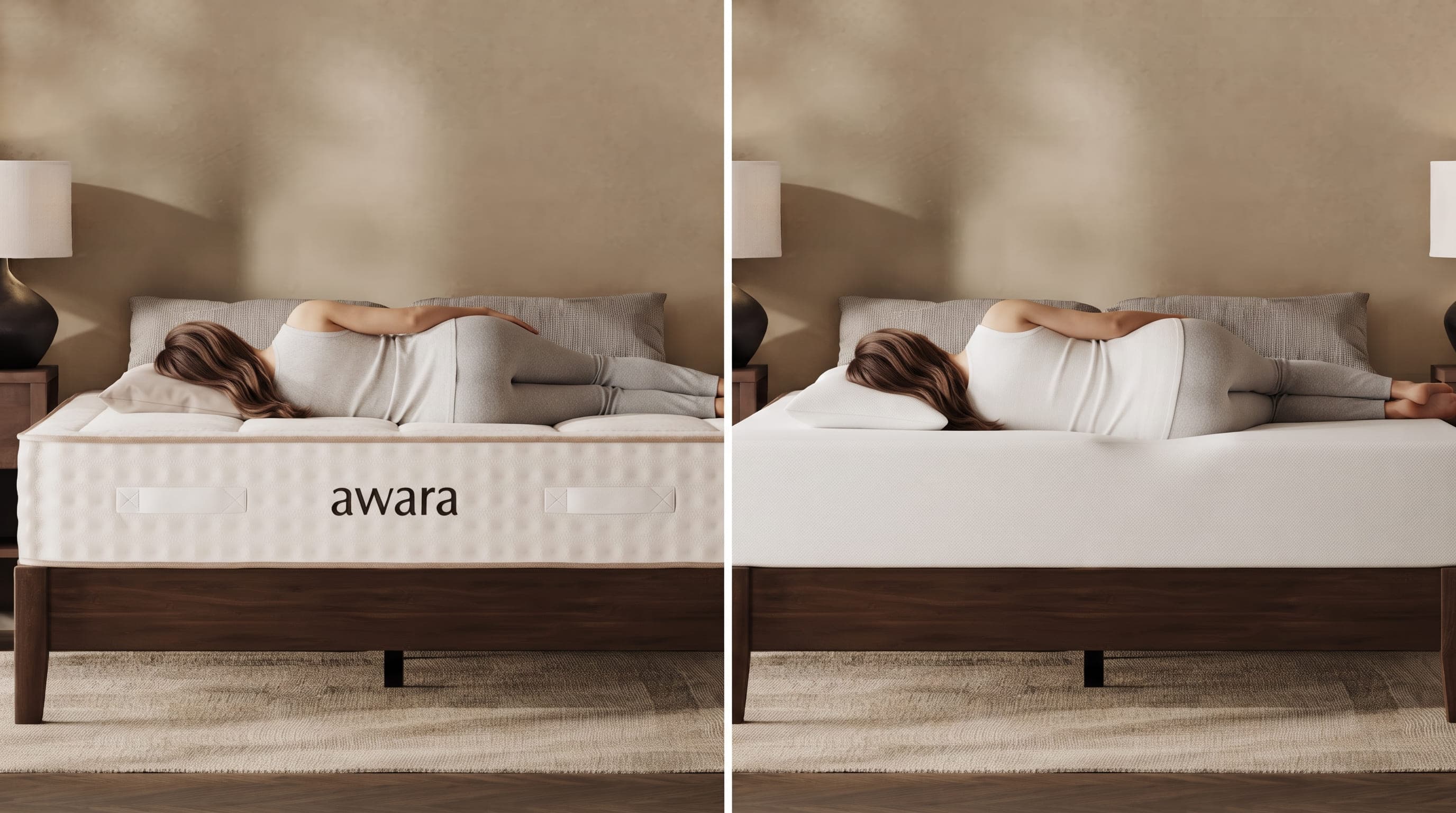 Latex hybrid vs memory foam mattress feel comparison