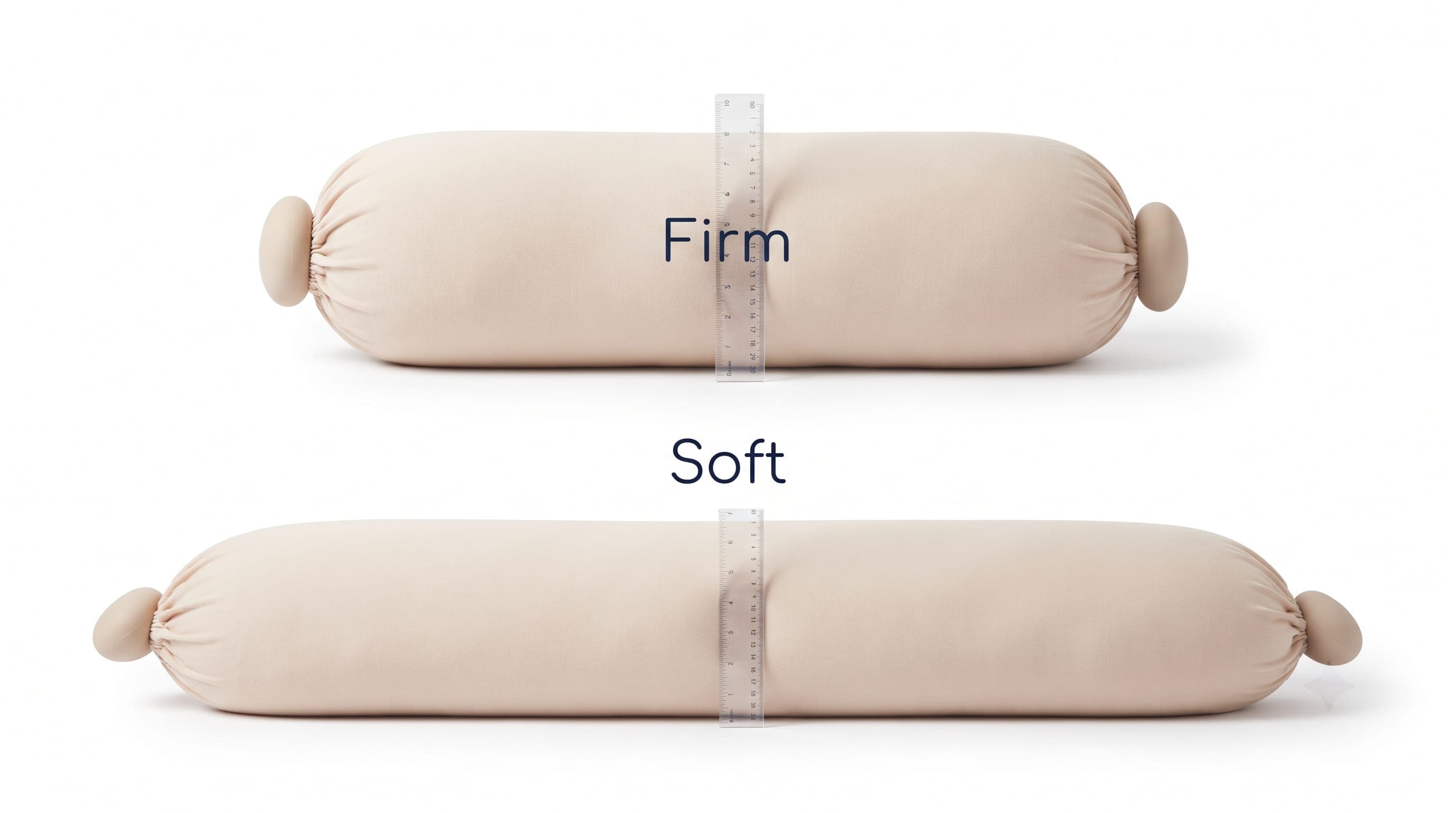 bbhugme pillow adjusted firm and soft side by side