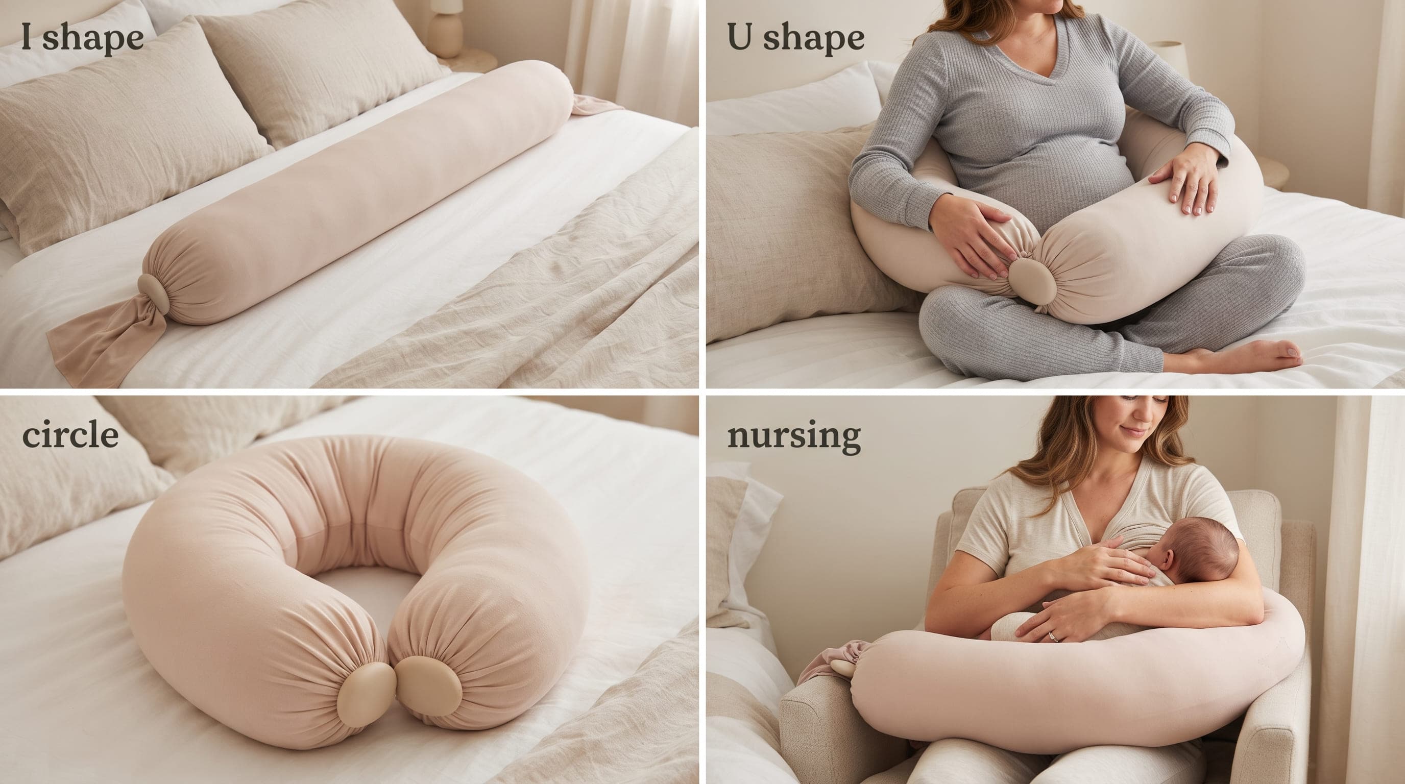 Four ways to shape the bbhugme pregnancy pillow