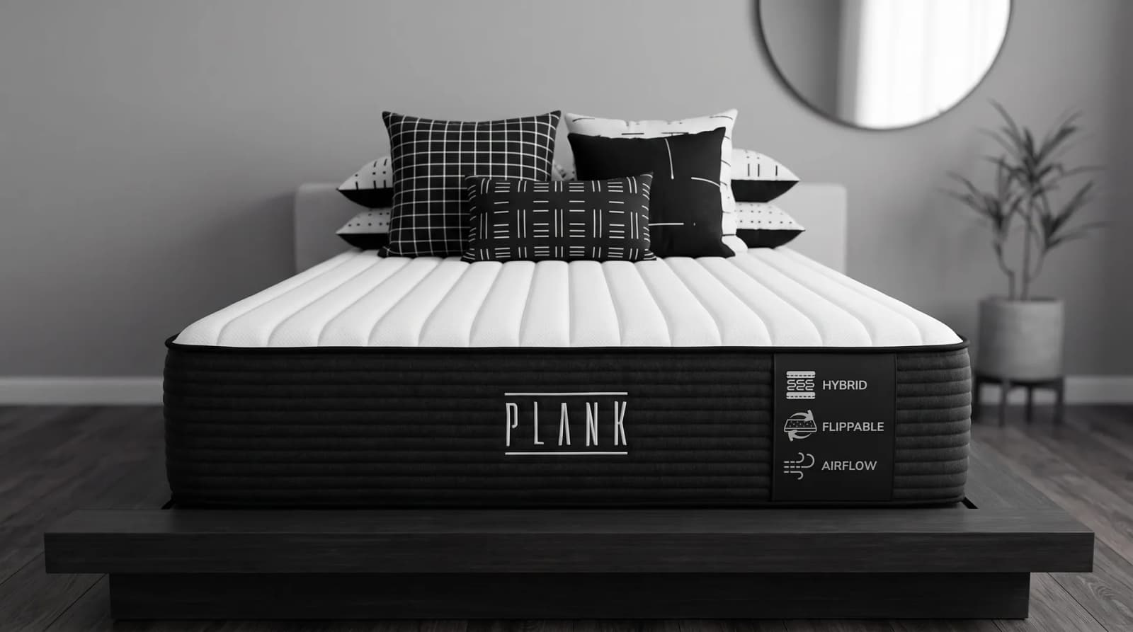 Brooklyn Bedding Plank Firm Luxe