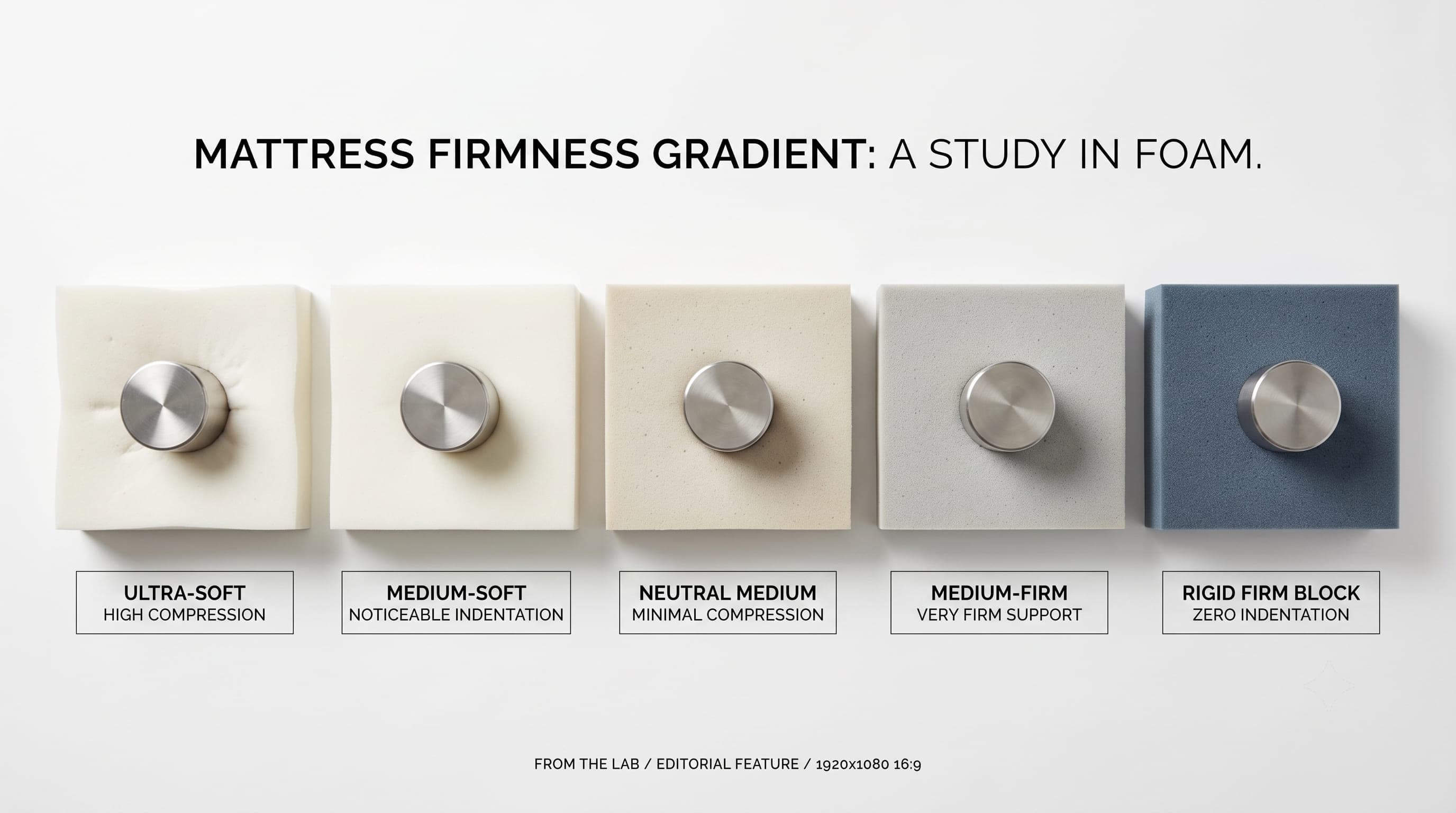 The 1–10 firmness scale and where most sleepers land.