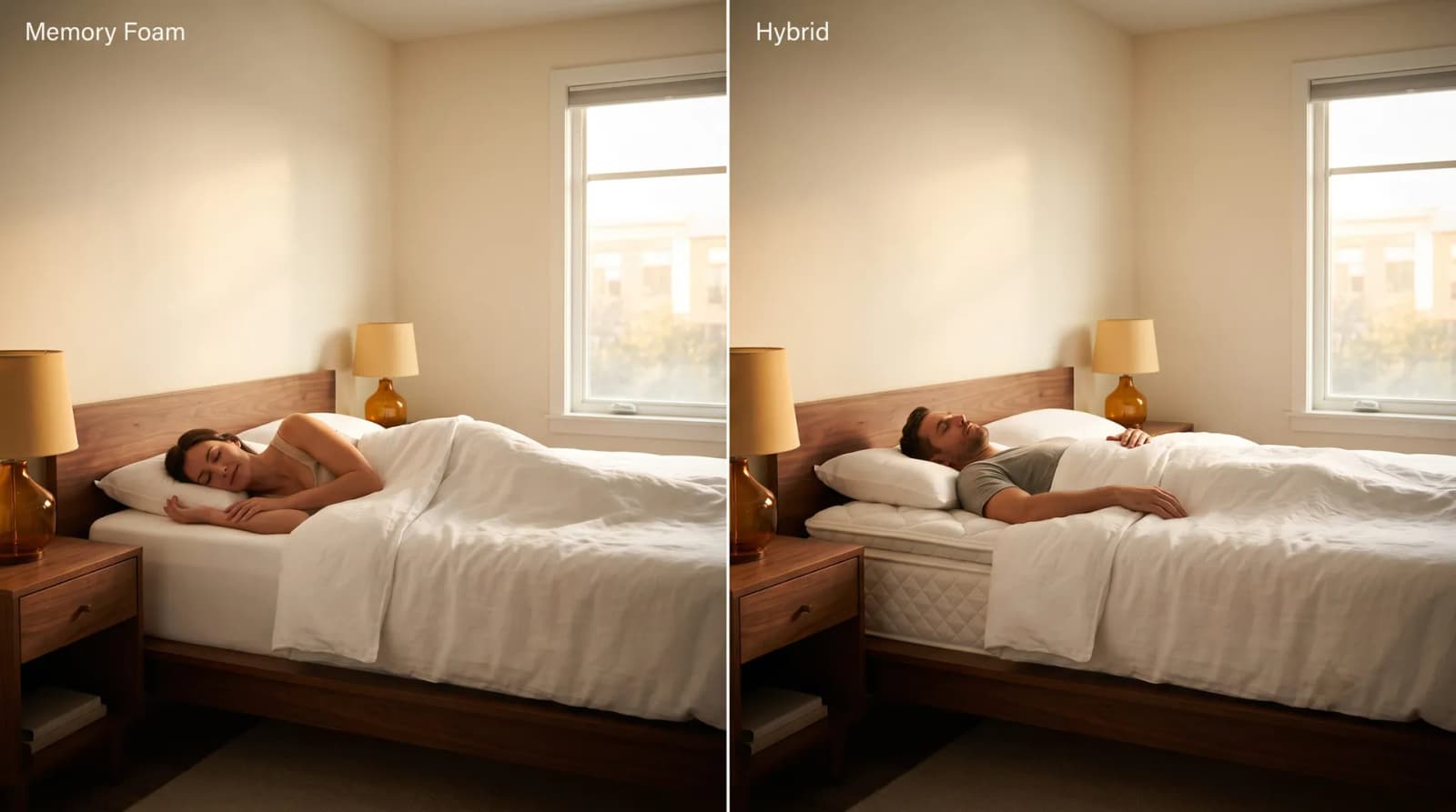 Hybrid vs Memory Foam Mattress