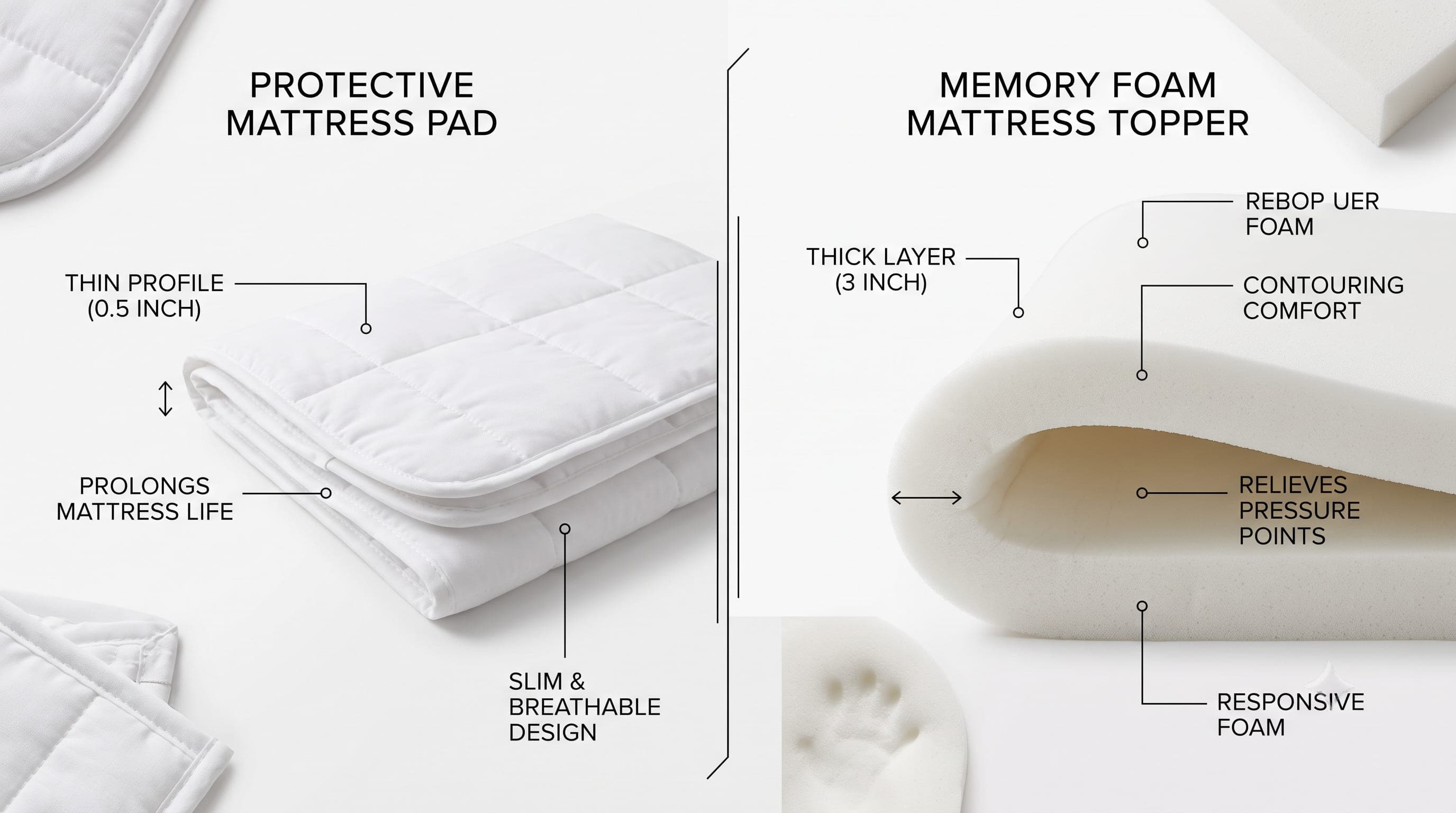 Mattress Topper vs Mattress Pad — What Is the Difference.