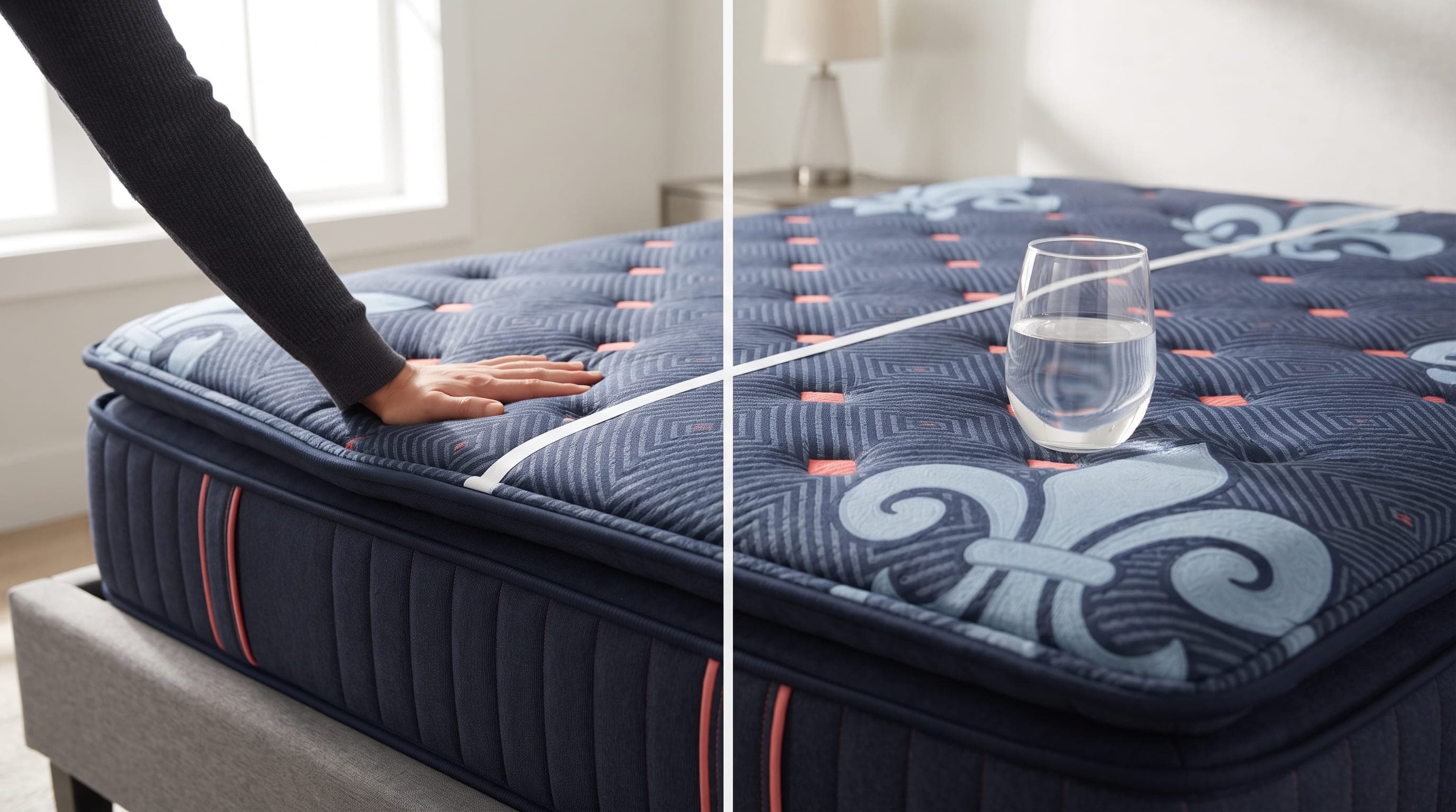 Pocketed coils keep a partner's movement mostly on their side of the bed.