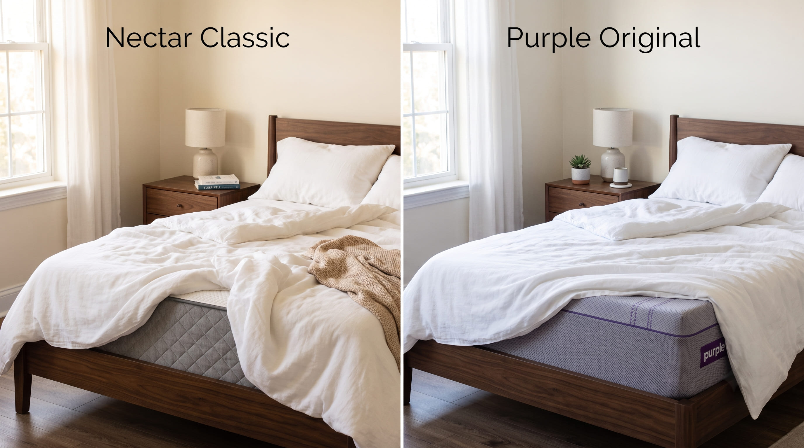 Nectar vs Purple Mattress: 2026 Nectar vs Purple Mattress: 2026